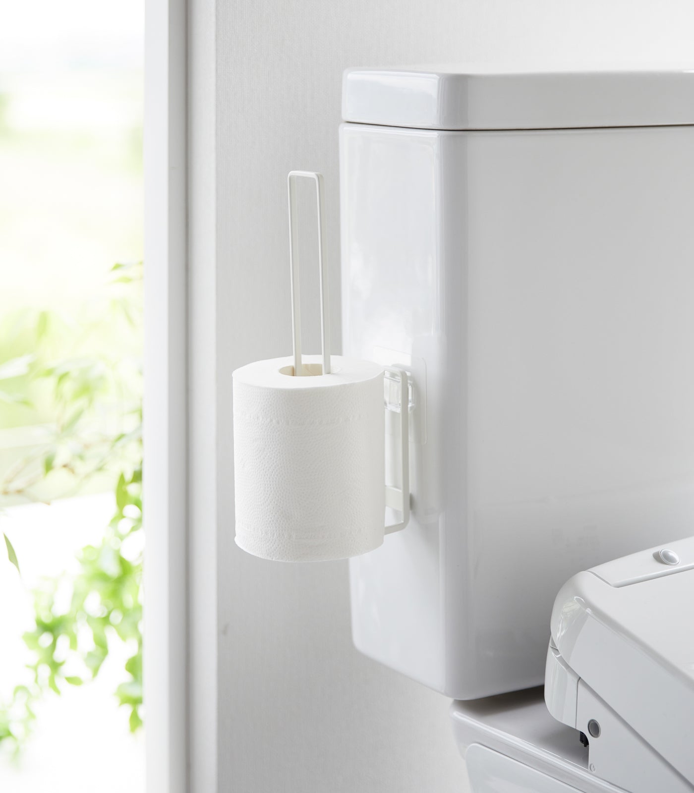 Traceless Adhesive Toilet Paper Holder - Steel